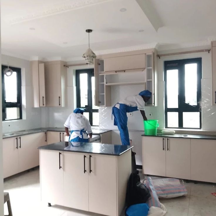 Move-in ready construction cleaning for residential properties after building, renovation, or remodeling projects.